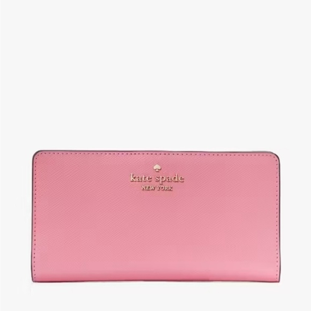 Kate Spade Madison Large Slim Bifold Wallet, Blossom Pink